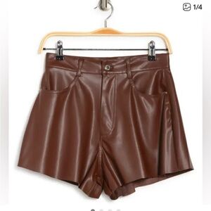 Weworewhat leather shorts